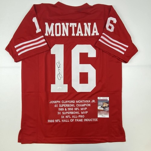 Autographed signed joe - joe, montana